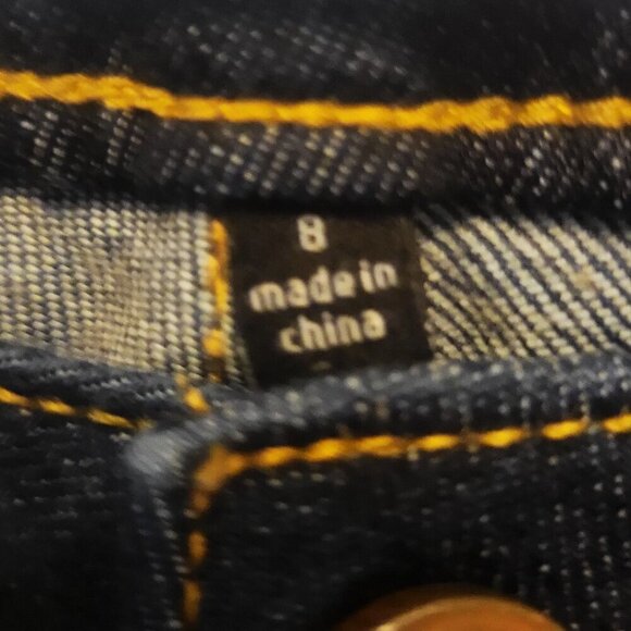 Like New! CAbi Slim Boyfriend Distressed Blue Jean - Size 8 - Picture 8 of 13